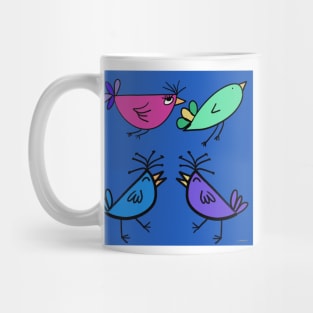 Simple Colorful Birds Mug